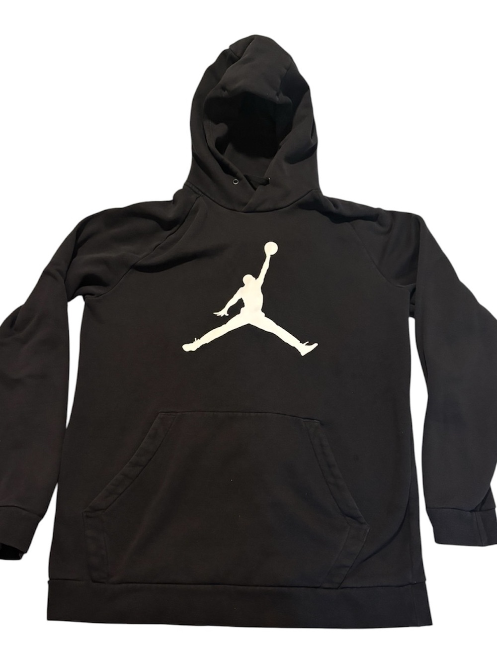 Jordan Black Hoodie with White Jumpman Logo